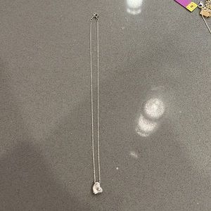 Tiffany and Co Elsa Peretti small heart necklace. Sterling silver